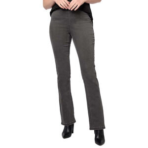 Denim & Co. Signature Perfect Flex Pull-On Jeans Dark Grey Wash - Petite